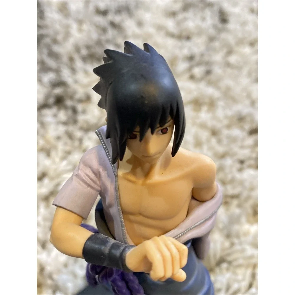 Naruto Shippuden Sasuke Uchiha Action‎ Figure Sharingan Anime Collectible Base